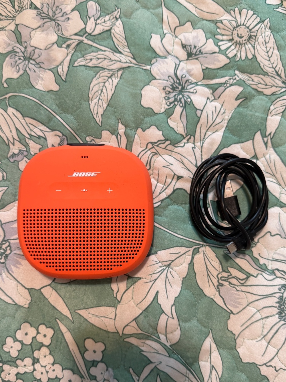 Bose Orange Portable Bluetooth Speaker with USB Cable